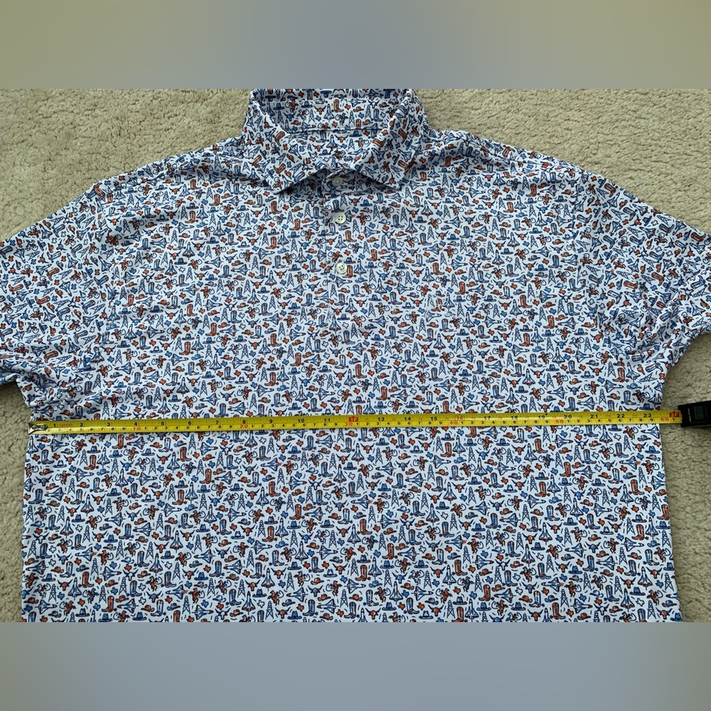 Rhoback Mens Large The Houston Texas Space Shuttle Western Performance Golf Polo - Picture 11 of 12